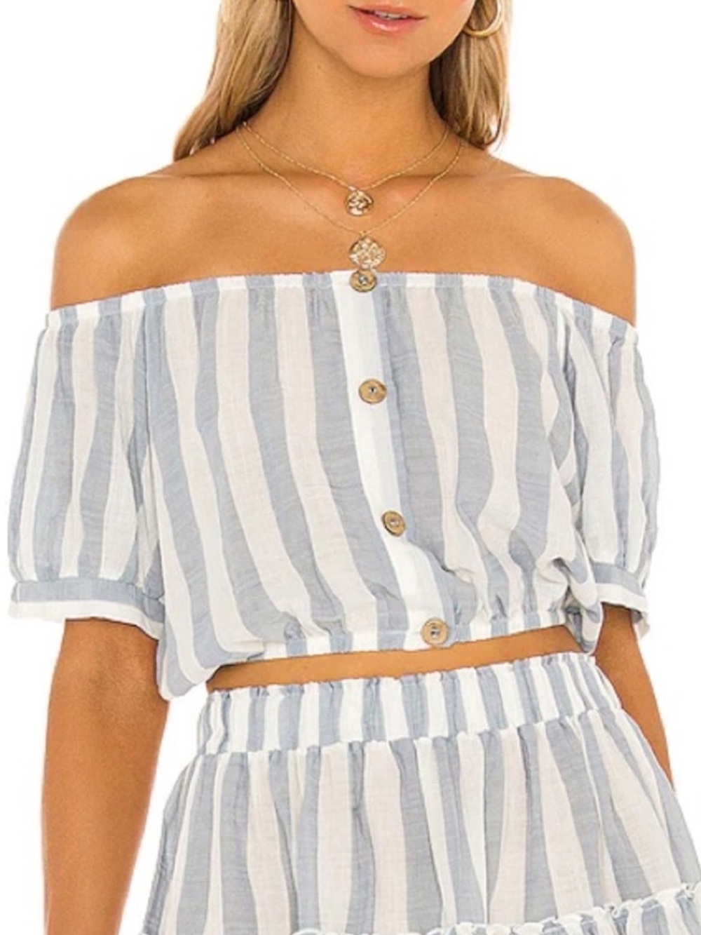 Eberjey Umbrella Stripes Harper Crop Top